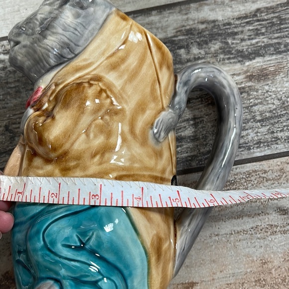 French Majolica Cat Pitcher - Picture 4 of 11